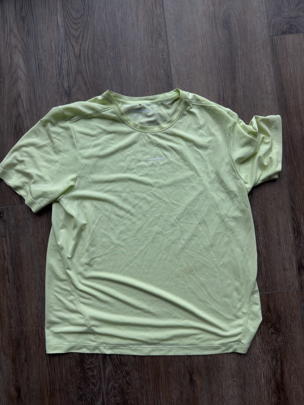 Salomon Performance Running T-Shirt in Light Lime
